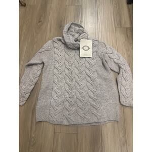 NEW Aran Sweater Market Super Soft Chunky Cable Cowl Neck Women's XXL